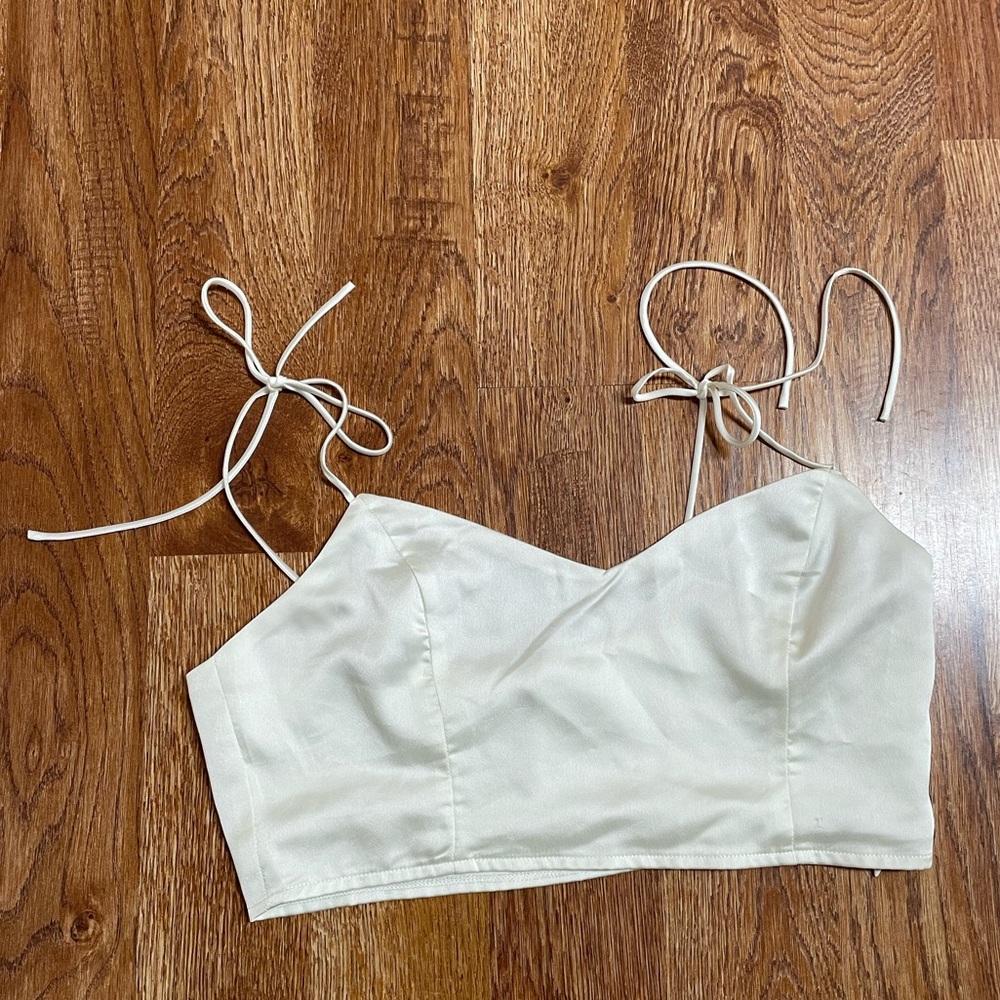 White Crop Top / Bralette medium